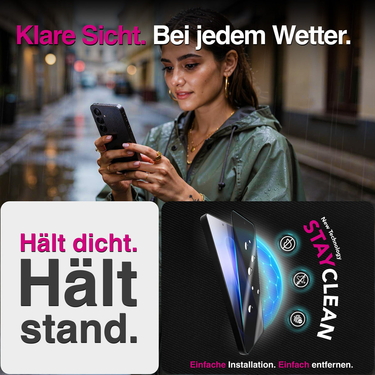 NALIA Blickschutzglas für Samsung Galaxy S26 – Härte 9H & Robust – ANTISPYX (Privacy Full-Cover) – Marke aus Berlin