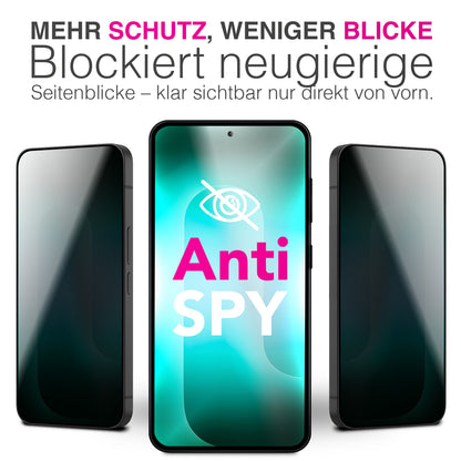 NALIA Blickschutzglas für Samsung Galaxy S26 Plus – Härte 9H & Robust – ANTISPYX (Privacy Full-Cover) – Marke aus Berlin