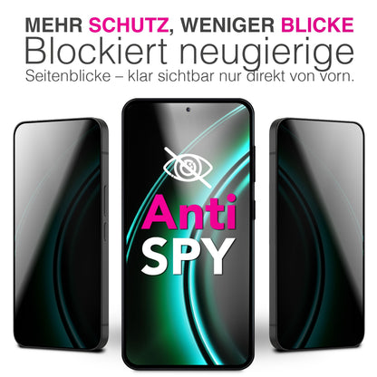 NALIA Blickschutzglas für Samsung Galaxy A37 – Härte 9H & Robust – ANTISPYX (Privacy Full-Cover) – Marke aus Berlin