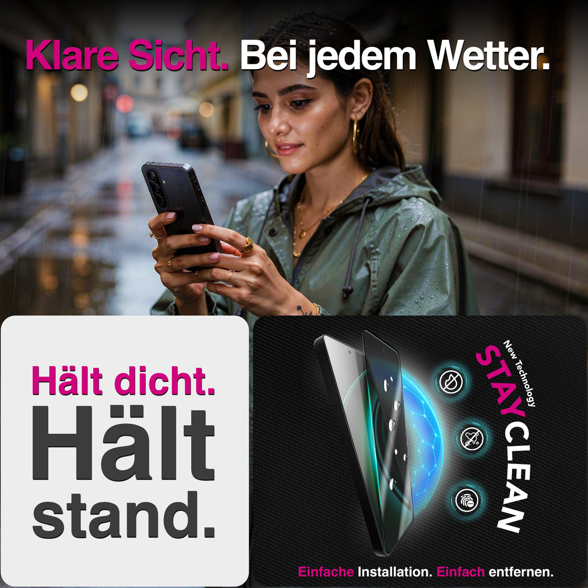 NALIA Blickschutzglas für Samsung Galaxy A37 – Härte 9H & Robust – ANTISPYX (Privacy Full-Cover) – Marke aus Berlin