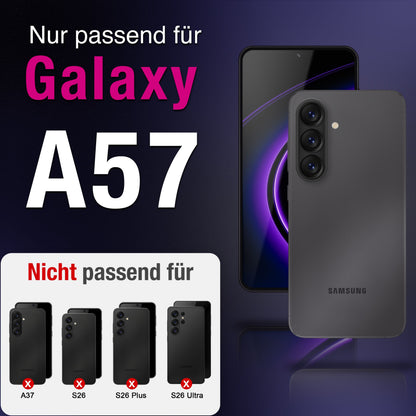 NALIA Blickschutzglas für Samsung Galaxy A57 – Härte 9H & Robust – ANTISPYX (Privacy Full-Cover) – Marke aus Berlin
