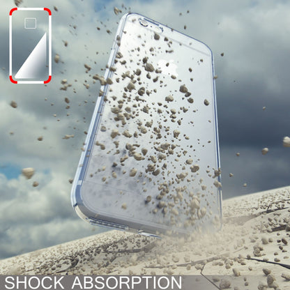 NALIA 360 Grad Handyhülle kompatibel mit iPhone 6 6S, Full Cover Vorne & Hinten Rundum Doppel-Schutz, Dünnes Ganzkörper Case Silikon Etui, Transparente Display Schutz-Hülle & Rückseite - Transparent