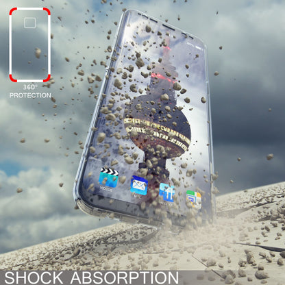 NALIA 360 Grad Hülle kompatibel mit Samsung Galaxy S8 Plus, Full Cover Rundum Doppel-Schutz Handyhülle Dünn, Ganzkörper Silikon Case Transparente Schutzhülle Vorne & Hinten Schale