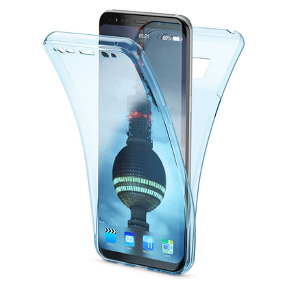 NALIA 360 Grad Hülle kompatibel mit Samsung Galaxy S8 Plus, Full Cover Rundum Doppel-Schutz Handyhülle Dünn, Ganzkörper Silikon Case Transparente Schutzhülle Vorne & Hinten Schale