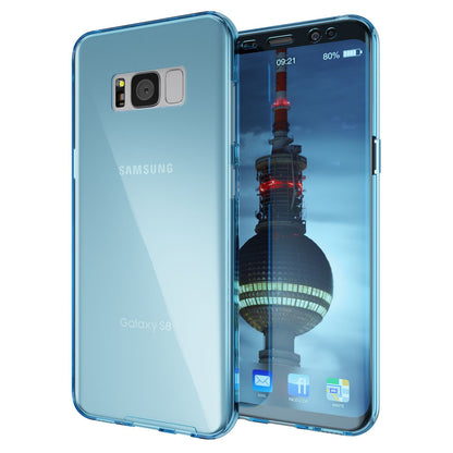 NALIA 360 Grad Hülle kompatibel mit Samsung Galaxy S8 Plus, Full Cover Rundum Doppel-Schutz Handyhülle Dünn, Ganzkörper Silikon Case Transparente Schutzhülle Vorne & Hinten Schale