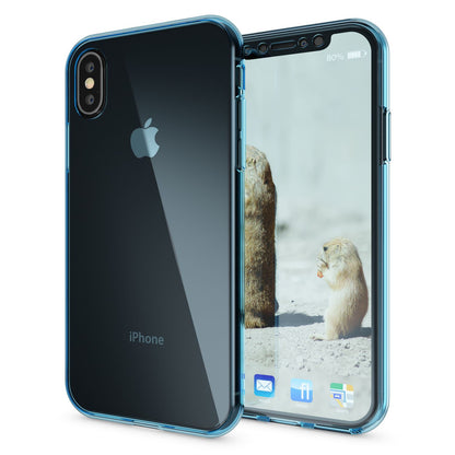 NALIA 360 Grad Handyhülle kompatibel mit Apple iPhone X XS, Full-Cover vorne hinten Hülle Doppel-Schutz, Dünn Ganzkörper Case Silikon Etui Handytasche Displayschutz Rückseite