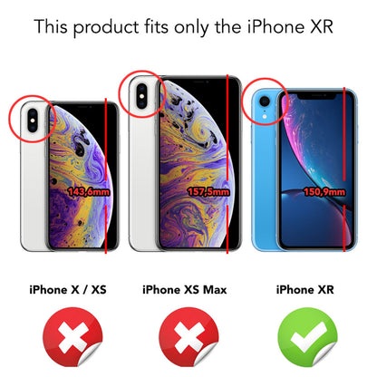 NALIA Klapphülle kompatibel mit Apple iPhone XR, Slim Flip Case Kunst-Leder Handyhülle Hard Cover Etui 360 Grad Hülle, Handy-Tasche Phone Book Bumper Schutzhülle Wallet Skin Klappbar