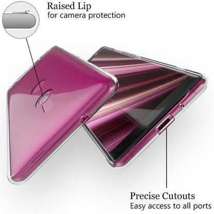 NALIA Transparente Silikonhülle für Sony Xperia XZ3 – Anti-Gelb & Rutschfest – GLAZE (Handyhülle Kristallklar, Schlank & Stoßfest) – Marke aus Berlin
