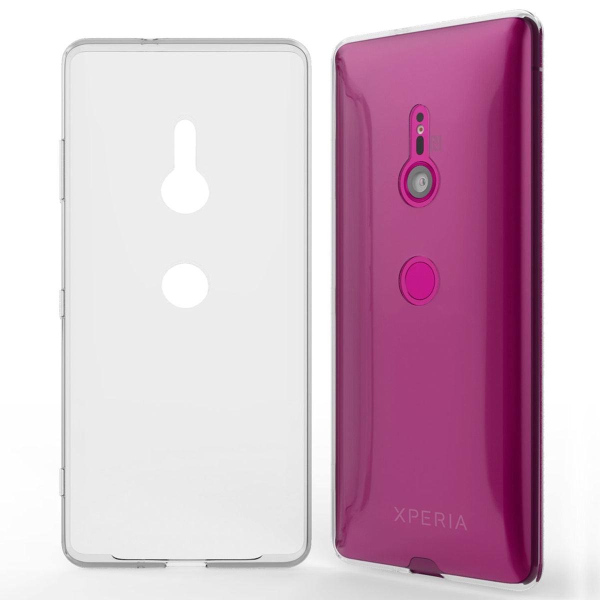 NALIA Transparente Silikonhülle für Sony Xperia XZ3 – Anti-Gelb & Rutschfest – GLAZE (Handyhülle Kristallklar, Schlank & Stoßfest) – Marke aus Berlin