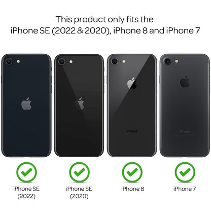 NALIA Silikonhülle für iPhone 7 / 8 / SE 2020 / SE 2022 – Rutschfest & Matt – VORTEX (Gebürstete Optik & Carbon Design) – Marke aus Berlin