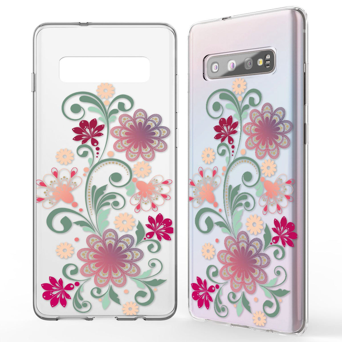 NALIA Hülle kompatibel mit Samsung Galaxy S10, Motiv Handyhülle Slim Silikon Case Cover Schutzhülle Dünn Durchsichtig, Etui Handy-Tasche Backcover Transparent Bumper Skin