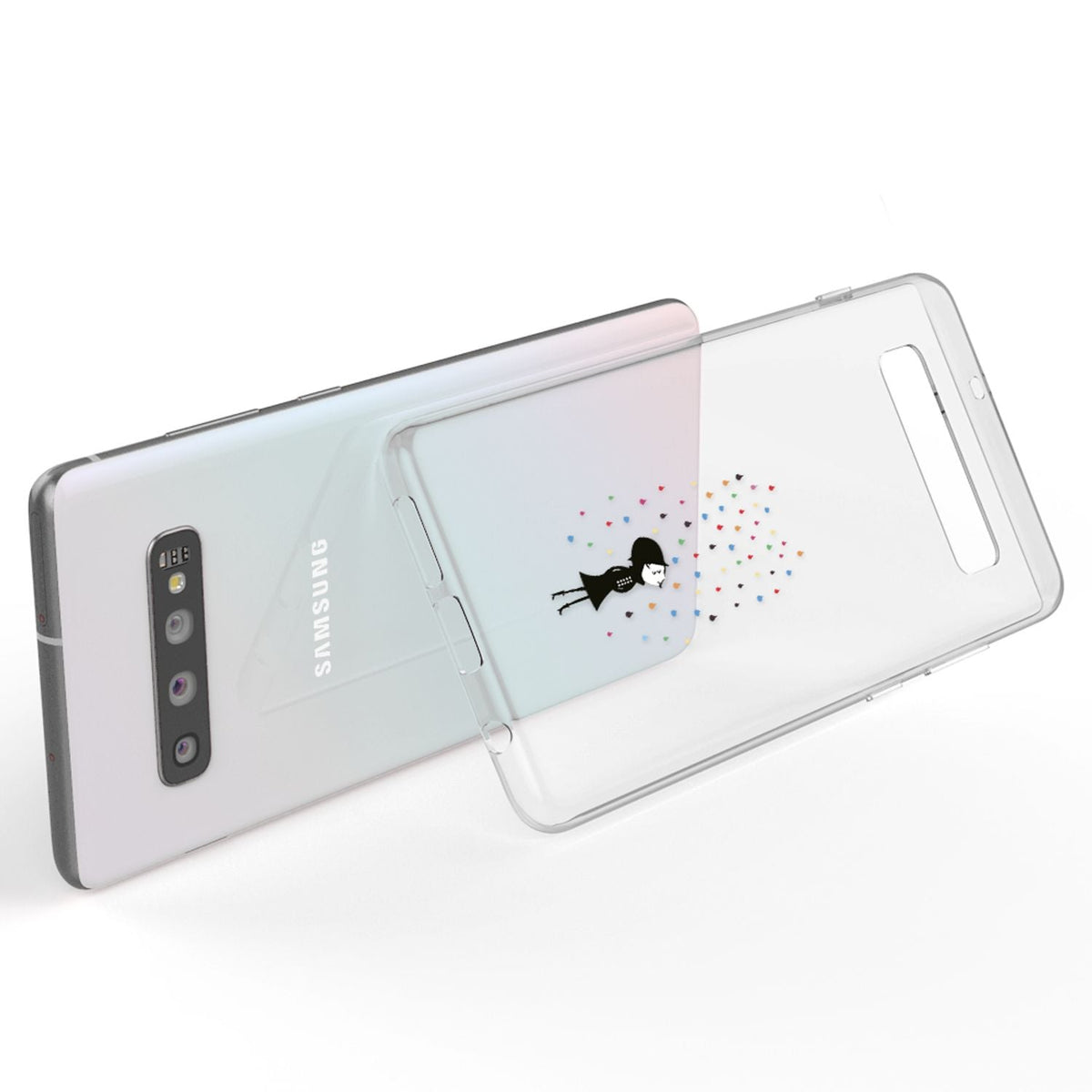 NALIA Hülle kompatibel mit Samsung Galaxy S10, Motiv Handyhülle Slim Silikon Case Cover Schutzhülle Dünn Durchsichtig, Etui Handy-Tasche Backcover Transparent Bumper Skin