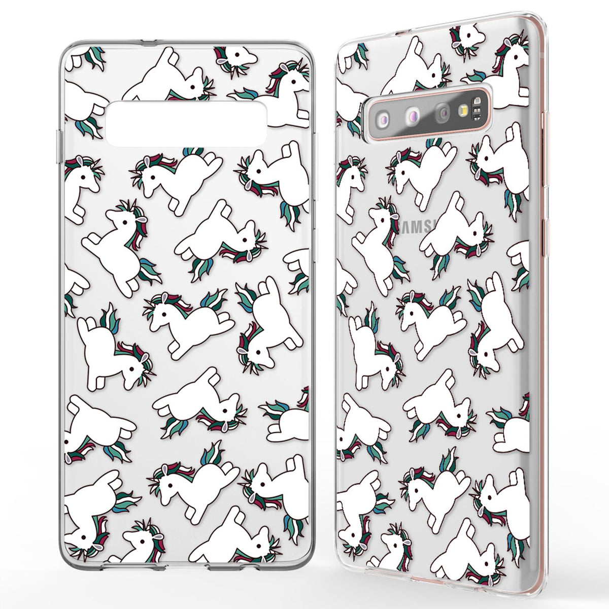NALIA Handyhülle kompatibel mit Samsung Galaxy S10 Plus, Ultra-Slim Silikon Hülle Motiv Case Cover Crystal Schutzhülle, Durchsichtig Etui Handy-Tasche Backcover Transparent Bumper