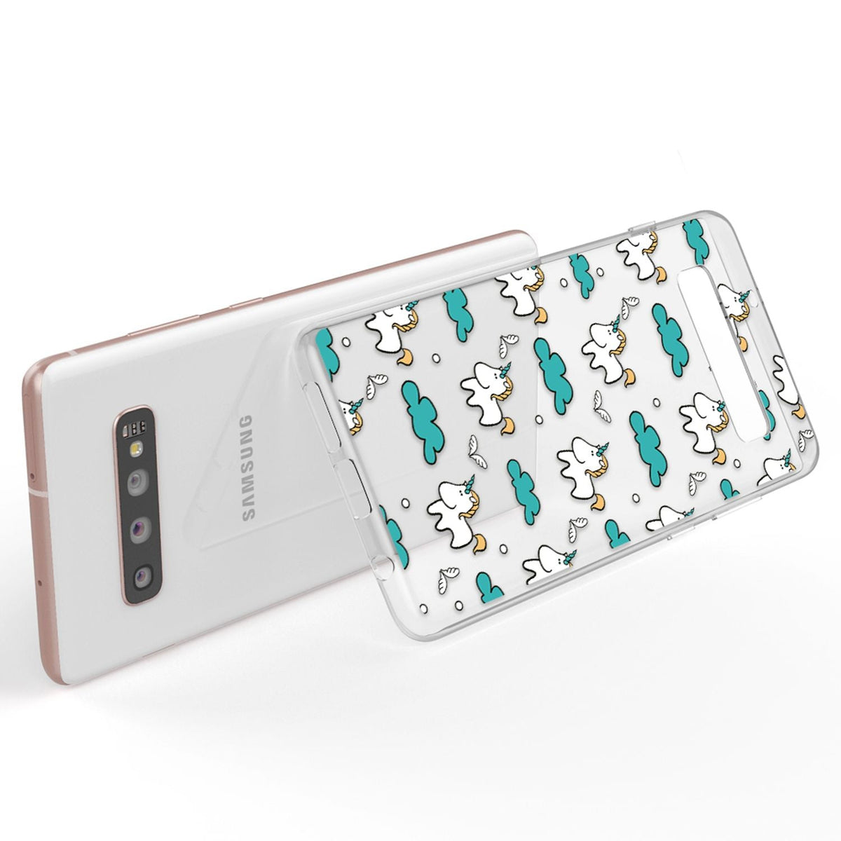 NALIA Handyhülle kompatibel mit Samsung Galaxy S10 Plus, Ultra-Slim Silikon Hülle Motiv Case Cover Crystal Schutzhülle, Durchsichtig Etui Handy-Tasche Backcover Transparent Bumper