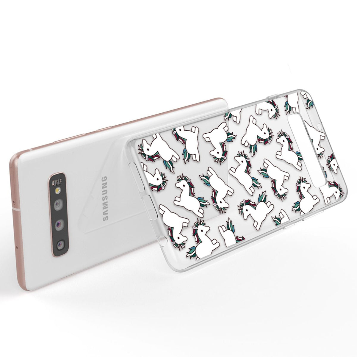 NALIA Handyhülle kompatibel mit Samsung Galaxy S10 Plus, Ultra-Slim Silikon Hülle Motiv Case Cover Crystal Schutzhülle, Durchsichtig Etui Handy-Tasche Backcover Transparent Bumper