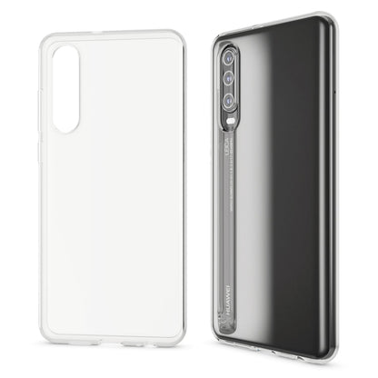 NALIA Transparente Silikonhülle für Huawei P30 – Anti-Gelb & Rutschfest – GLAZE (Handyhülle Kristallklar, Schlank & Stoßfest) – Marke aus Berlin