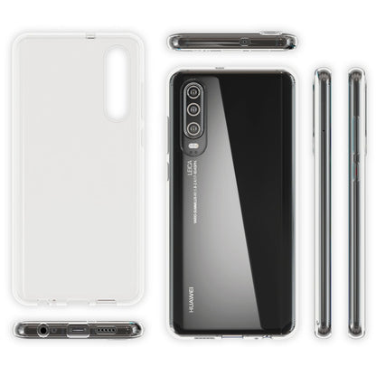 NALIA Transparente Silikonhülle für Huawei P30 – Anti-Gelb & Rutschfest – GLAZE (Handyhülle Kristallklar, Schlank & Stoßfest) – Marke aus Berlin