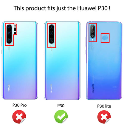 NALIA Transparente Silikonhülle für Huawei P30 – Anti-Gelb & Rutschfest – GLAZE (Handyhülle Kristallklar, Schlank & Stoßfest) – Marke aus Berlin