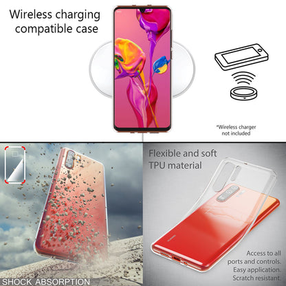NALIA Transparente Silikonhülle für Huawei P30 Pro – Anti-Gelb & Rutschfest – GLAZE (Handyhülle Kristallklar, Schlank & Stoßfest) – Marke aus Berlin