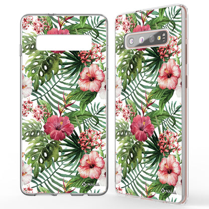 NALIA Handyhülle kompatibel mit Samsung Galaxy S10 Plus, Slim Silikon Hülle Motiv Case Cover Crystal Schutzhülle Durchsichtig Etui Handy-Tasche Backcover Transparent Bumper