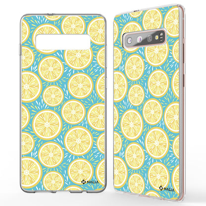 NALIA Handyhülle kompatibel mit Samsung Galaxy S10 Plus, Slim Silikon Hülle Motiv Case Cover Crystal Schutzhülle Durchsichtig Etui Handy-Tasche Backcover Transparent Bumper