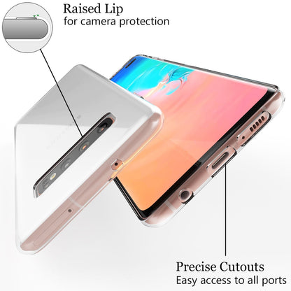 NALIA Handyhülle kompatibel mit Samsung Galaxy S10 Plus, Slim Silikon Hülle Motiv Case Cover Crystal Schutzhülle Durchsichtig Etui Handy-Tasche Backcover Transparent Bumper