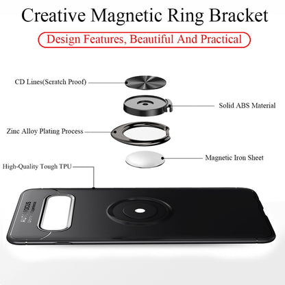 NALIA Ringhülle für Samsung Galaxy S10 – Ring-Ständer 360° & für Magnet-Halter – GRIP360 (Mattiertes Silikon Case) – Marke aus Berlin