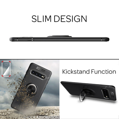 NALIA Ringhülle für Samsung Galaxy S10 – Ring-Ständer 360° & für Magnet-Halter – GRIP360 (Mattiertes Silikon Case) – Marke aus Berlin