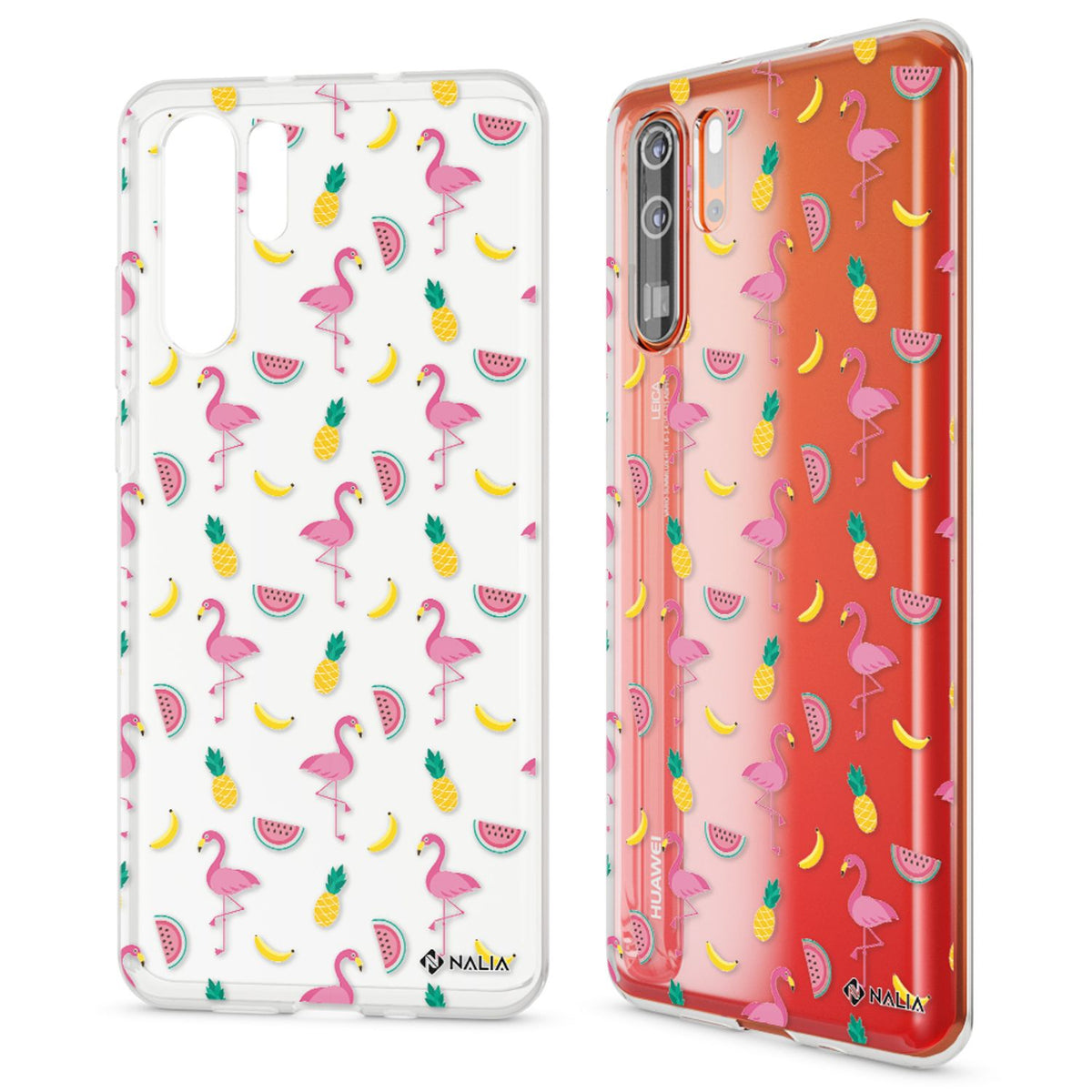 NALIA Hülle kompatibel mit Huawei P30 Pro, Motiv Handyhülle Ultra-Slim Silikon Case Crystal Cover Schutzhülle Durchsichtig, Dünne Handy-Tasche Backcover Transparent Bumper