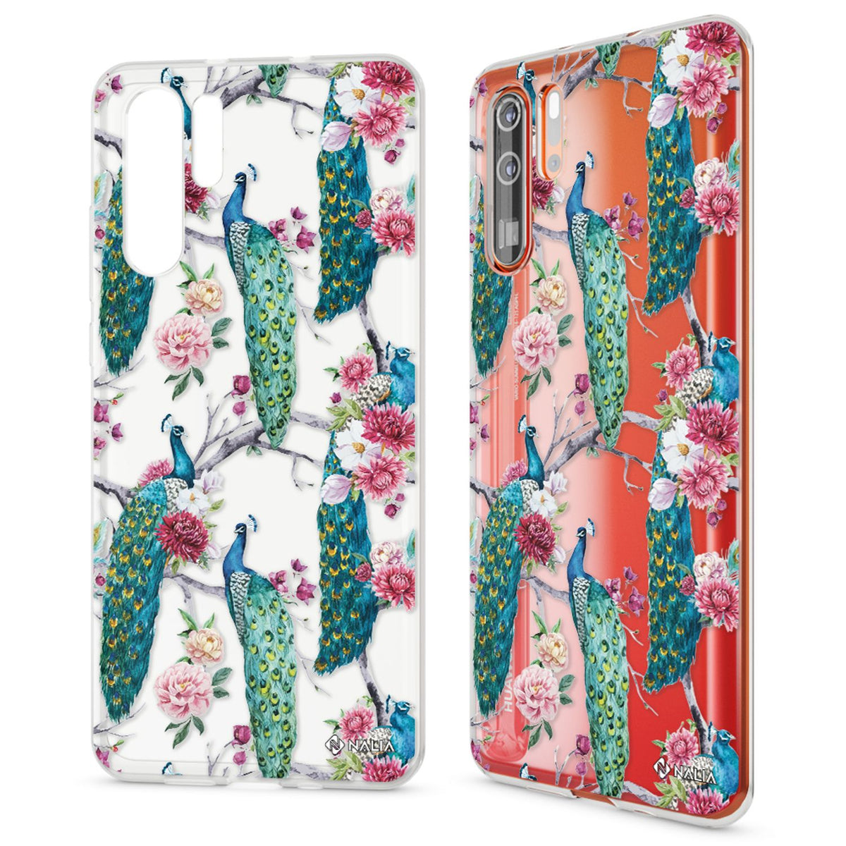 NALIA Hülle kompatibel mit Huawei P30 Pro, Motiv Handyhülle Ultra-Slim Silikon Case Crystal Cover Schutzhülle Durchsichtig, Dünne Handy-Tasche Backcover Transparent Bumper