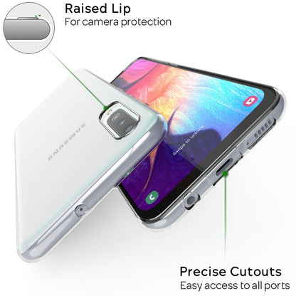 NALIA Transparente Silikonhülle für Samsung Galaxy A50 – Anti-Gelb & Rutschfest – GLAZE (Handyhülle Kristallklar, Schlank & Stoßfest) – Marke aus Berlin