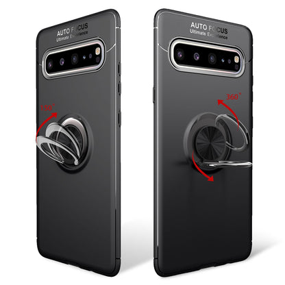 NALIA Ring Hülle kompatibel mit Samsung Galaxy S10 5G, Silikon Handyhülle mit 360 Grad Finger-Halter für magnetische KFZ-Halterung, Schutzhülle Cover Phone Case Handy-Tasche Etui