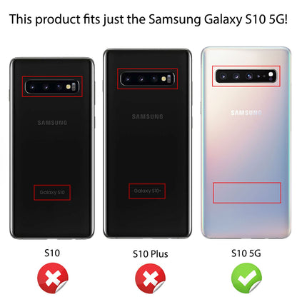 NALIA Ring Hülle kompatibel mit Samsung Galaxy S10 5G, Silikon Handyhülle mit 360 Grad Finger-Halter für magnetische KFZ-Halterung, Schutzhülle Cover Phone Case Handy-Tasche Etui