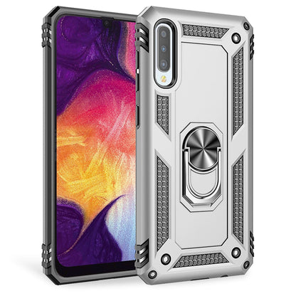 NALIA Ring Hülle kompatibel mit Samsung Galaxy A70, Stoßfeste Handyhülle für magnetische KFZ-Halterung mit 360 Grad Finger-Halter, Schutzhülle mit Silikon Cover Innen & Hardcase Bumper