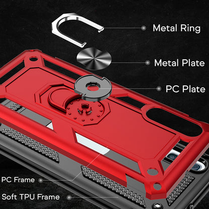 NALIA Ring Hülle kompatibel mit Samsung Galaxy A70, Stoßfeste Handyhülle für magnetische KFZ-Halterung mit 360 Grad Finger-Halter, Schutzhülle mit Silikon Cover Innen & Hardcase Bumper