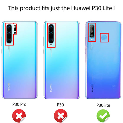 NALIA Panzerhülle für Huawei P30 Lite – Ring-Ständer 360° & Magnet-Halterung Kompatibel – RINGDEFEND (Stoßfestes Outdoor Case) – Marke aus Berlin