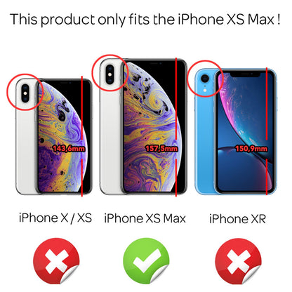 NALIA Hartglas Hülle kompatibel mit iPhone XS Max, Marmor Design Hard-Case aus 9H Tempered Glass & Silikon Bumper, Robuste Handyhülle Phone Cover Schutzhülle Handy-Tasche