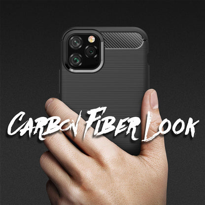 NALIA Design Case kompatibel mit Apple iPhone 11 Pro Hülle, Karbon Optik Stylische Handyhülle Stoßfeste Silikon Schutzhülle, Dünne Handy-Tasche Phone Cover Bumper Soft Skin Kratzfest