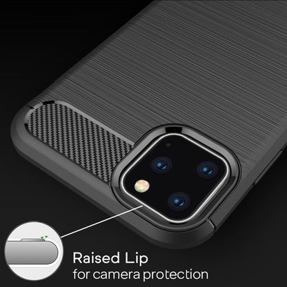 NALIA Design Case kompatibel mit Apple iPhone 11 Pro Hülle, Karbon Optik Stylische Handyhülle Stoßfeste Silikon Schutzhülle, Dünne Handy-Tasche Phone Cover Bumper Soft Skin Kratzfest