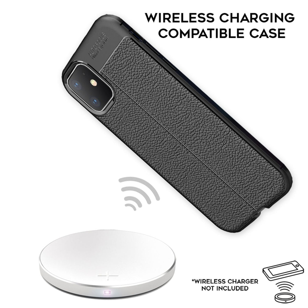NALIA Leder-Optik Silikon Case für iPhone 11 – Griffig & Matt – BARRON Handyhülle (Anti-Fingerprint, Stoßfest & Robust) – Marke aus Berlin