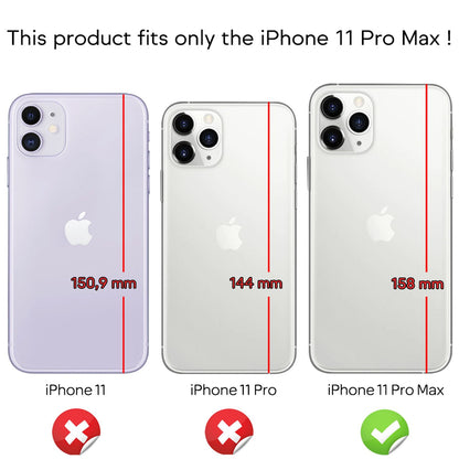NALIA Hülle kompatibel mit iPhone 11 Pro Max, Carbon Look Handyhülle Ultra-Slim Silikon Case Backcover Dünn, Phone Schutzhülle Stoßfeste Handy-Tasche Bumper TPU Gummi Cover Skin Etui Kappe - Schwarz