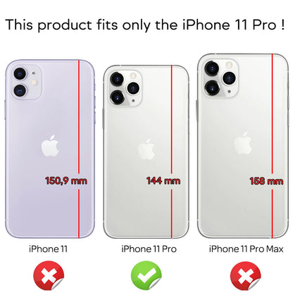 NALIA Ring Hülle kompatibel mit iPhone 11 Pro, Silikon Handyhülle mit 360 Grad Finger-Halter für magnetische KFZ-Halterung, Schutzhülle Cover Phone Case Handy-Tasche Etui Bumper