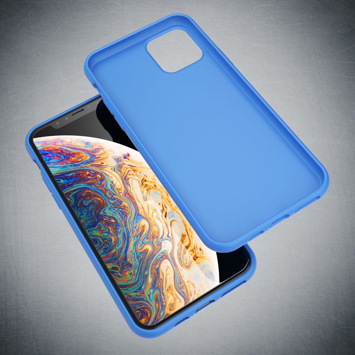 NALIA Neon Silikonhülle für iPhone 11 Pro – Soft-Touch & Signal-Neon – NEONSHOCK (Matte Schutzhülle) – Marke aus Berlin
