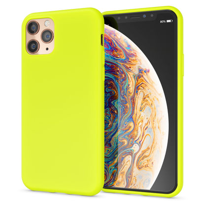 NALIA Neon Silikonhülle für iPhone 11 Pro – Soft-Touch & Signal-Neon – NEONSHOCK (Matte Schutzhülle) – Marke aus Berlin