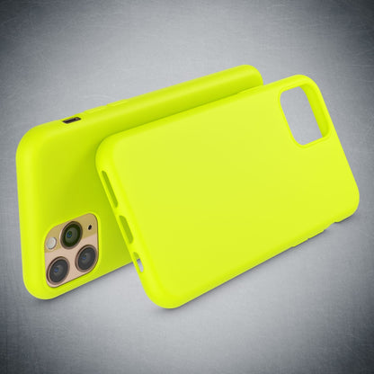 NALIA Neon Silikonhülle für iPhone 11 Pro – Soft-Touch & Signal-Neon – NEONSHOCK (Matte Schutzhülle) – Marke aus Berlin