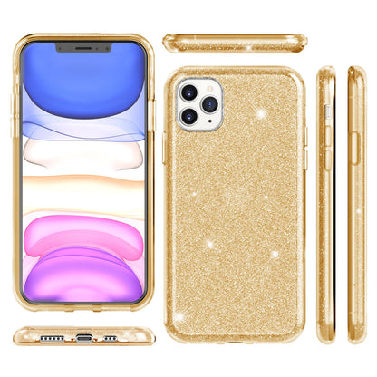 NALIA Glitzerhülle für iPhone 11 Pro – Funkelnder Glitzer-Look & Grip – SHINEPOP (Silikon Case) – Marke aus Berlin