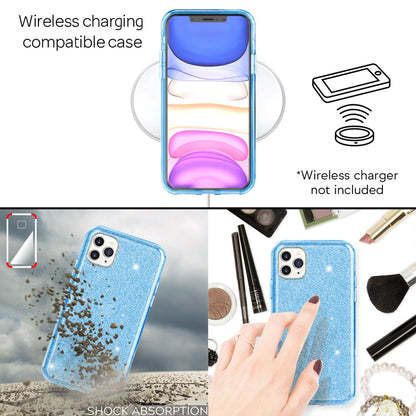 NALIA Glitzerhülle für iPhone 11 Pro – Funkelnder Glitzer-Look & Grip – SHINEPOP (Silikon Case) – Marke aus Berlin