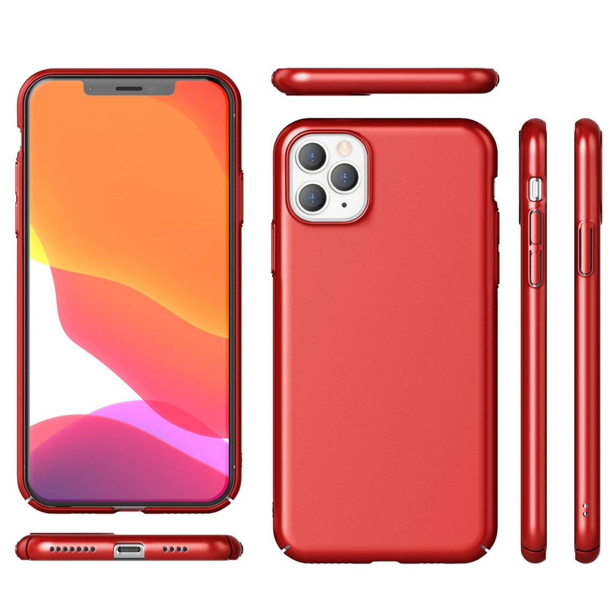 NALIA Hardcase kompatibel mit iPhone 11 Pro, Dünne Schutzhülle Handy-Tasche Hart Cover Matt, Leichte Handyhülle Phone Case Backcover Kunststoff Hülle Bumper Schutz Etui Schale Skin