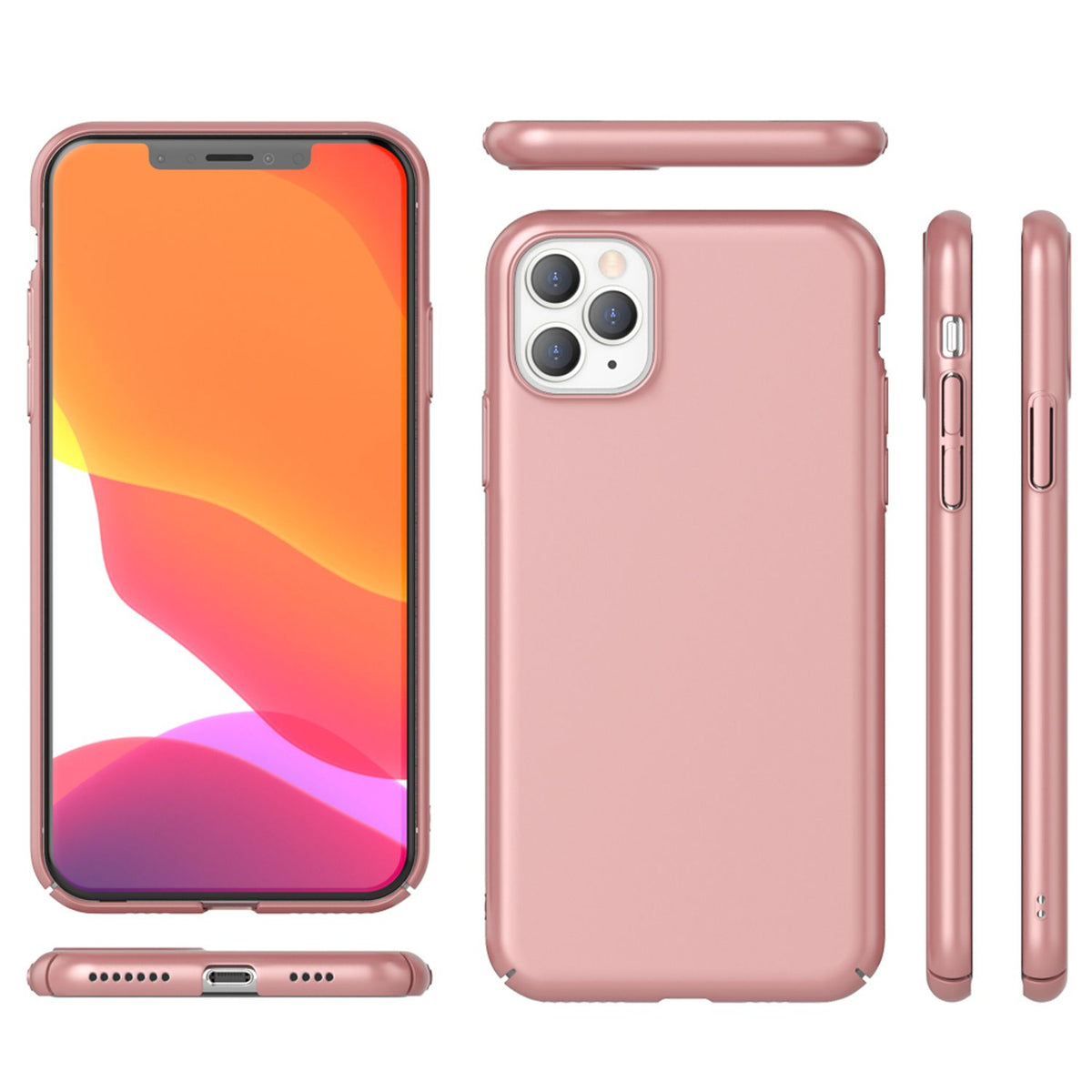 NALIA Hardcase kompatibel mit iPhone 11 Pro, Dünne Schutzhülle Handy-Tasche Hart Cover Matt, Leichte Handyhülle Phone Case Backcover Kunststoff Hülle Bumper Schutz Etui Schale Skin