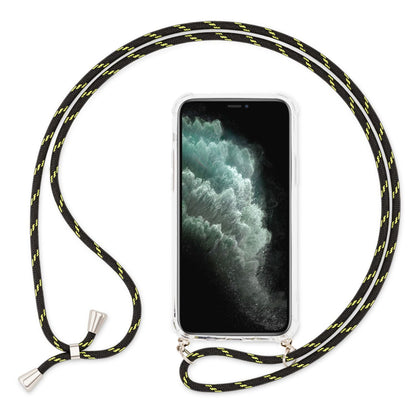NALIA Handykette für iPhone 11 – Transparentes Hybrid-Case & Band – HANGIT (Anti-Gelb Rückseite & Verstellbar) – Marke aus Berlin